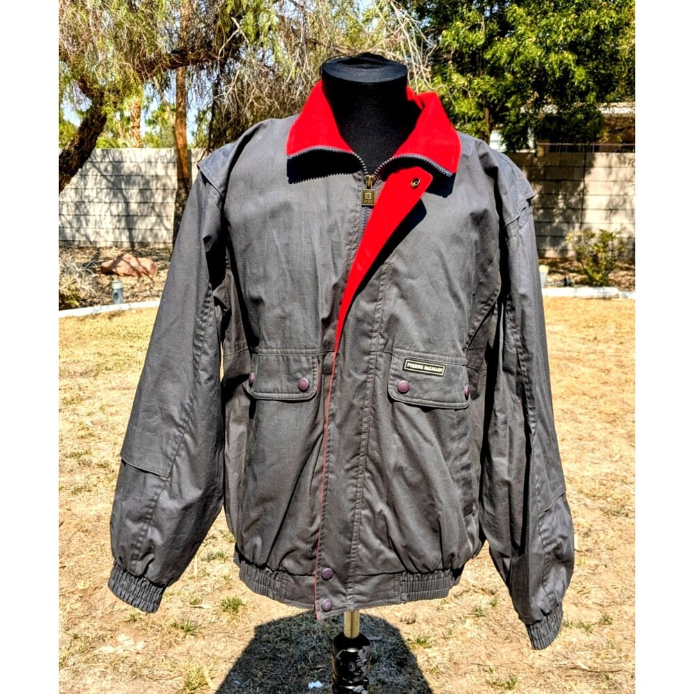 VTG 1990's Pierre Balmain Korean Zip-Up Med Windbreaker Bomber Coat Jacket EUC